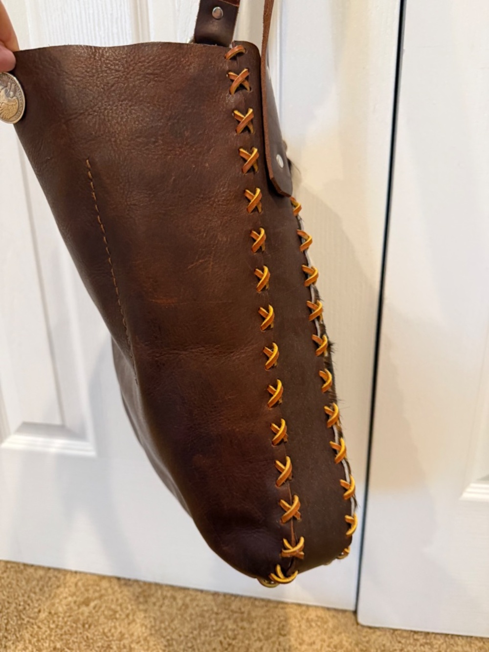 Beautiful Cowhide shoulder bag - Picture 4 of 6